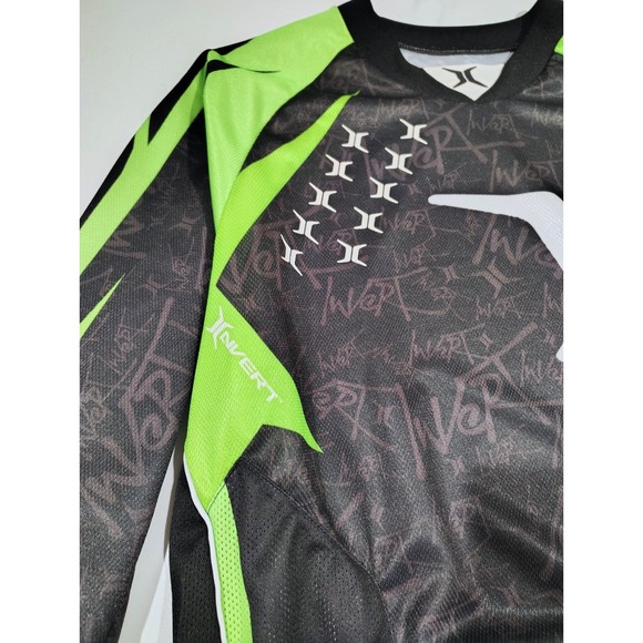 Empire Invert  Shirt Black Green Paintball Medium Jersey Padded Long Sleeve - Picture 3 of 10